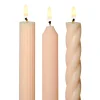 Assorted Pale Pink Candle Tapers 3-Pack