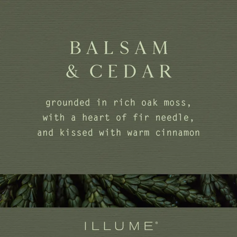Balsam & Cedar Boxed Glass Candle Refill