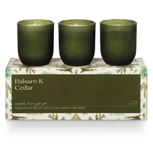 Balsam & Cedar Candle Trio Gift Set