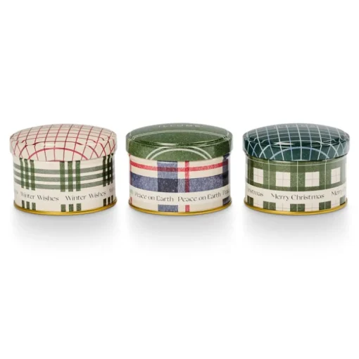 Balsam & Cedar Noble Holiday Candle Tin Trio Gift Set