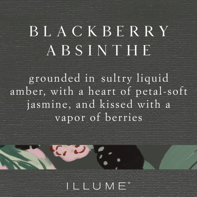 Blackberry Absinthe Small Fragranced Pillar Candle