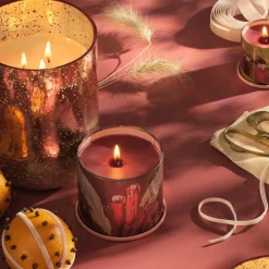 Cardamom Pomander Large Boxed Crackle Glass Candle