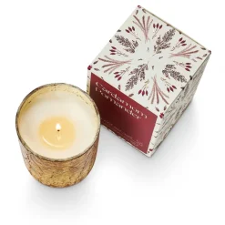 Cardamom Pomander Small Boxed Crackle Glass Candle