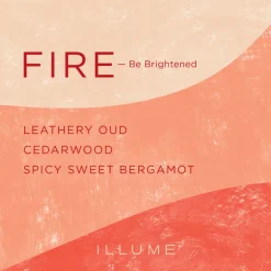 Fire Element Glass Candle