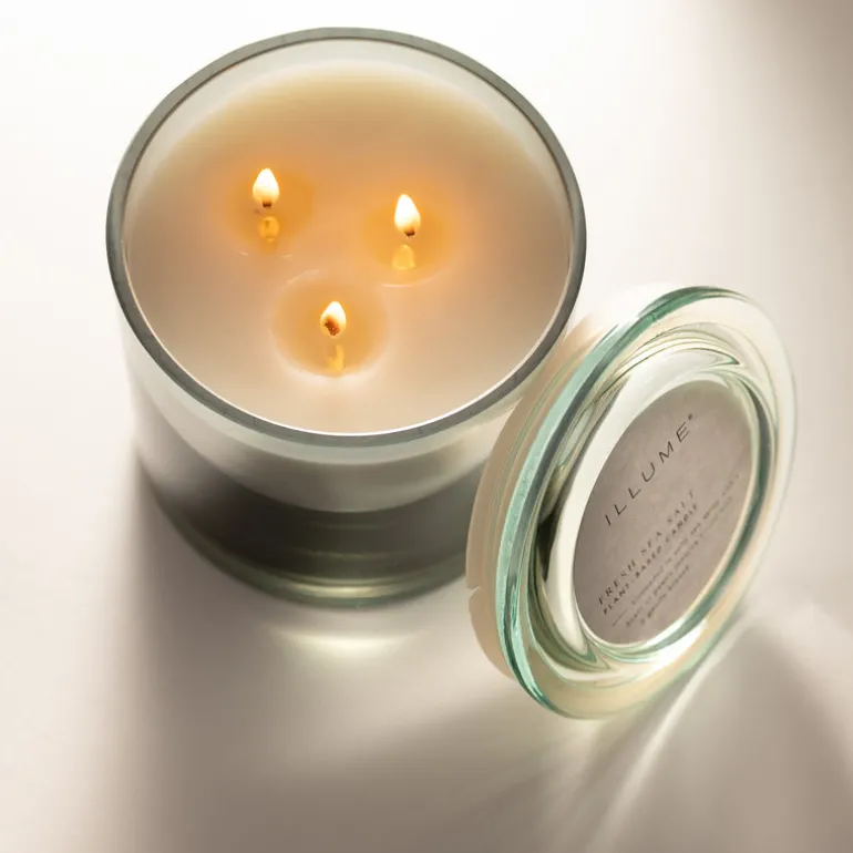 Fresh Sea Salt Statement Glass Candle