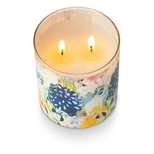Gardenia Artist Glass Candle
