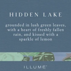 Hidden Lake Small Fragranced Pillar Candle