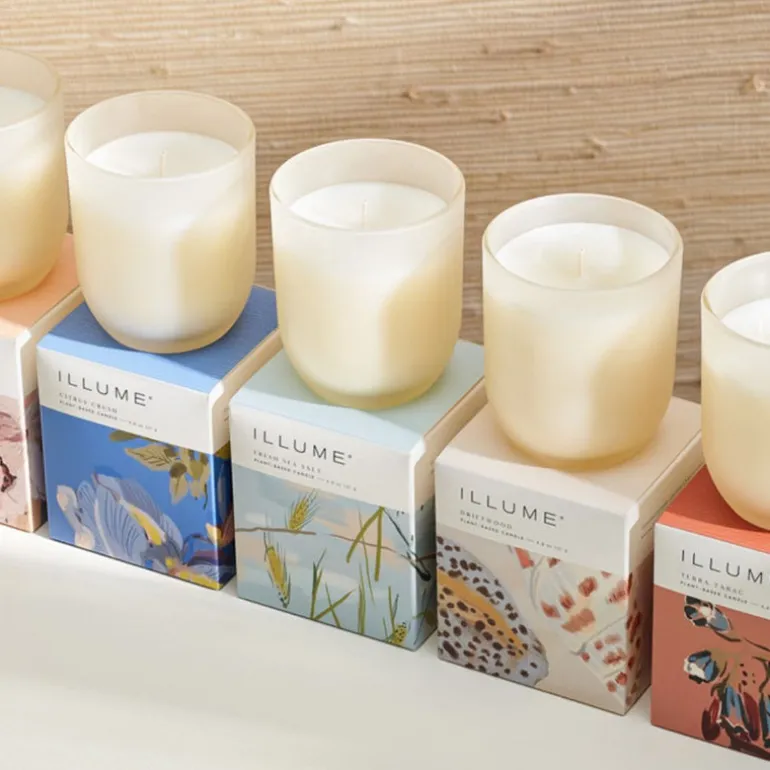 Hinoki Sage Baby Boxed Glass Candle