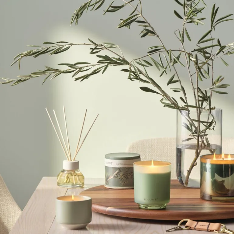 Hinoki Sage Medium Fragranced Pillar Candle