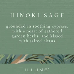Hinoki Sage Medium Fragranced Pillar Candle