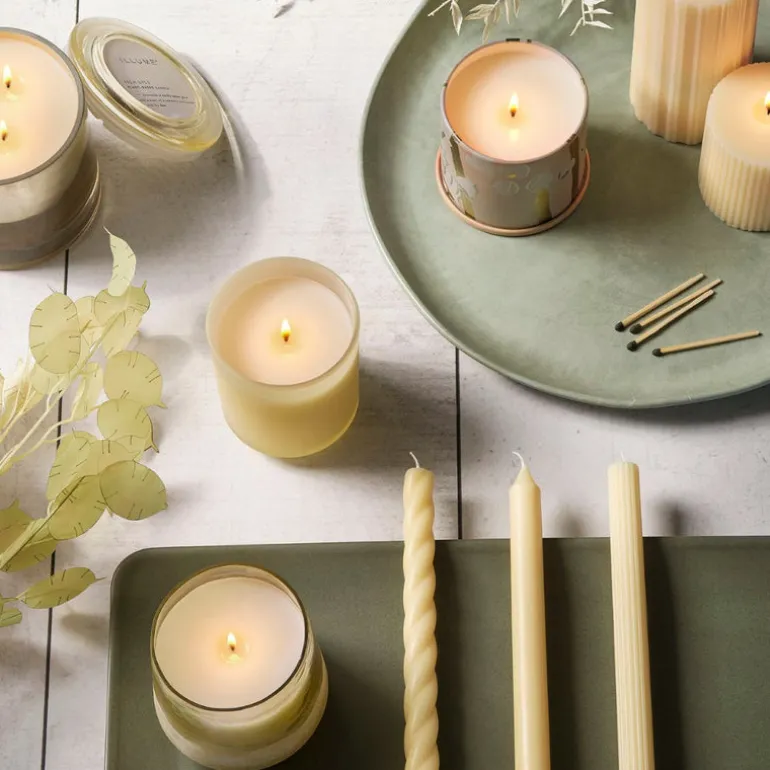 Isla Lily Medium Fragranced Pillar Candle