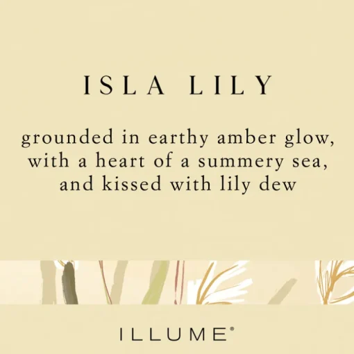 Isla Lily Medium Fragranced Pillar Candle