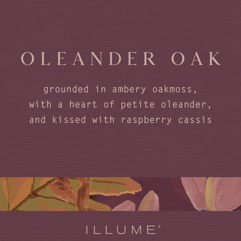 Oleander Oak Refillable Boxed Glass Candle