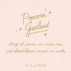 Popcorn Garland Boxed Glass Candle