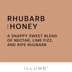 Rhubarb and Honey Ceramic Candle
