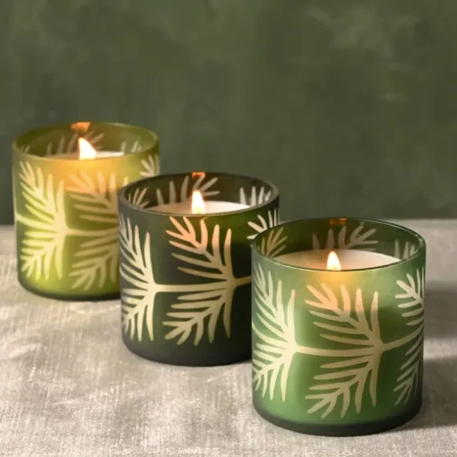 Sugar Pine Pine Glass Candle