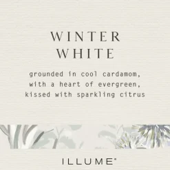 Winter White Small Boxed Crackle Glass Candle