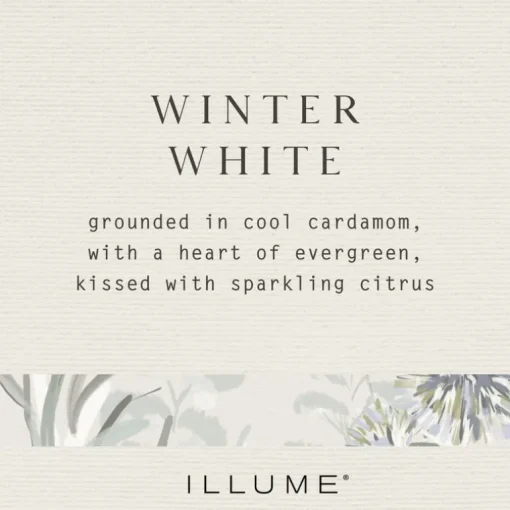 Winter White Small Boxed Crackle Glass Candle
