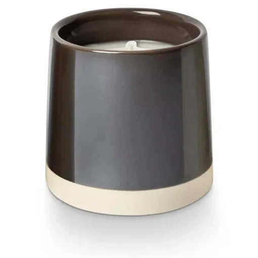 Woodfire Shine Ceramic Candle